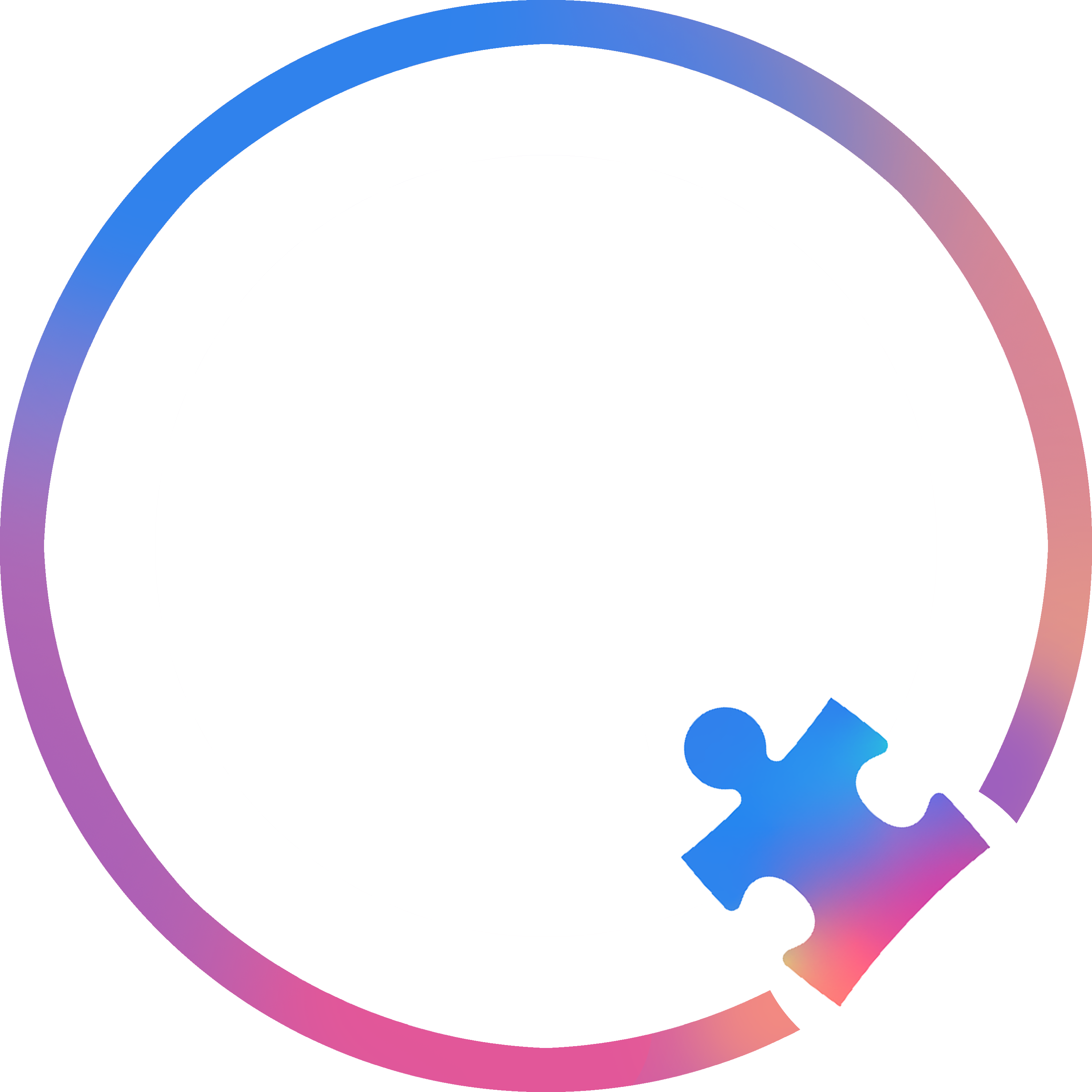 Autism Speaks custom ring overlay
